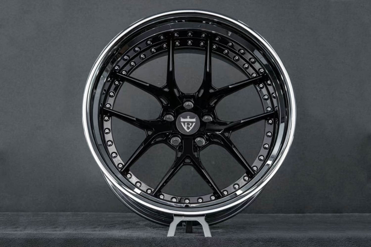 1970 Dodge Charger Custom Deep Dish Chrome Forged Wheels: RV-DR08D
