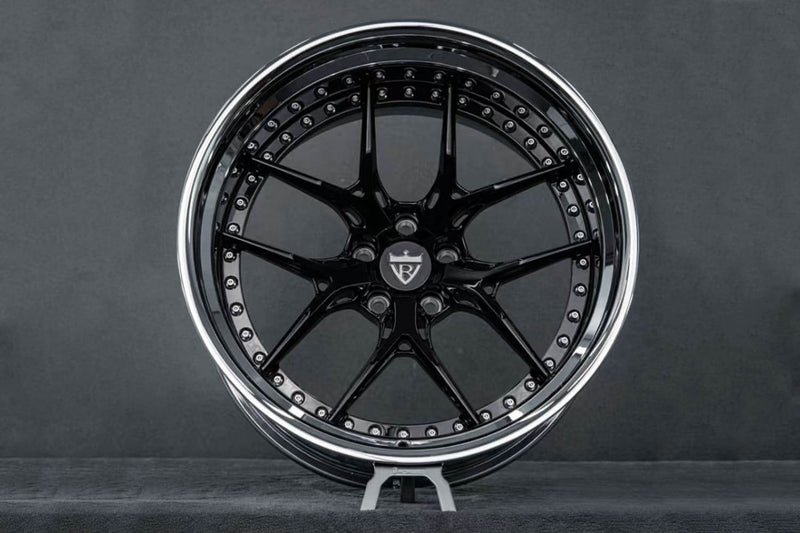 1970 Dodge Charger Custom Deep Dish Chrome Forged Wheels: RV-DR08D