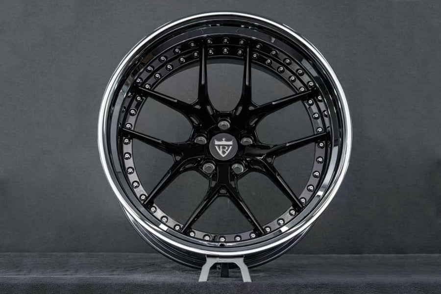 1970 Dodge Charger Custom Deep Dish Chrome Forged Wheels: RV-DR08D