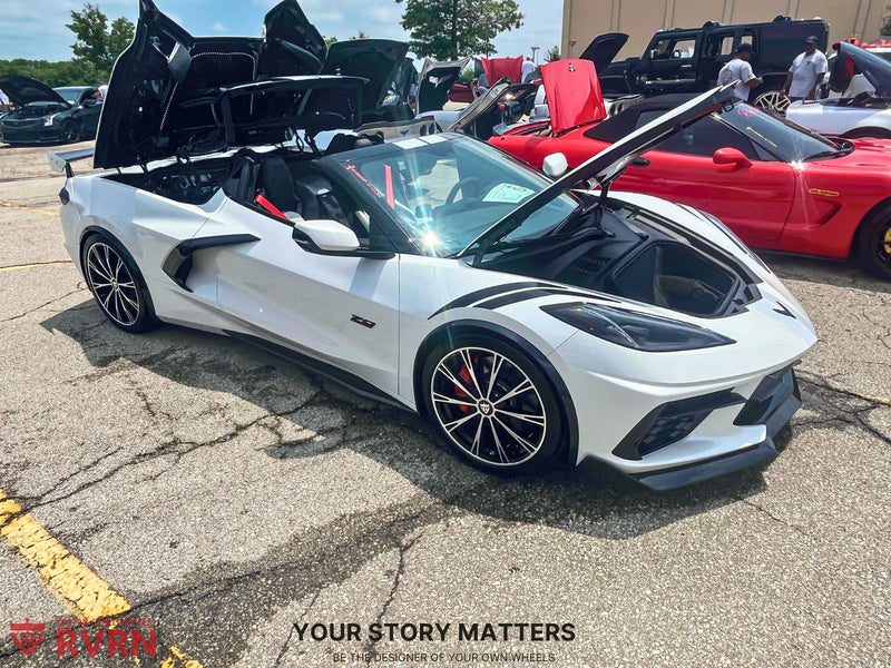 2023 Corvette C8 Stingray Z51 on RVRN Forged RV-MA61 showcasing custom forged wheels in a vehicle gallery.