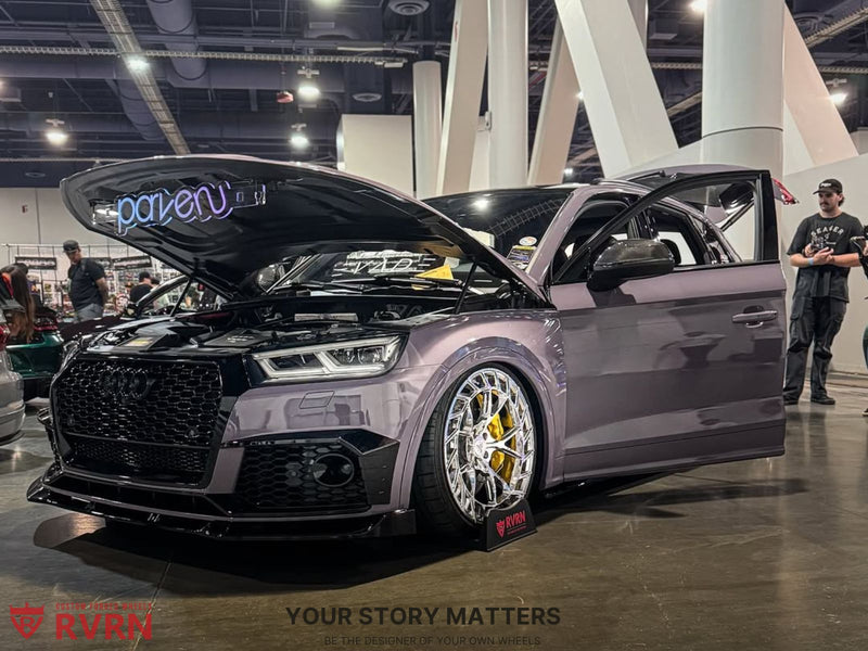 2018 Audi SQ5 on RVRN Custom Forged RV-MC23 Series showcasing custom design and real fitment in a vehicle gallery.