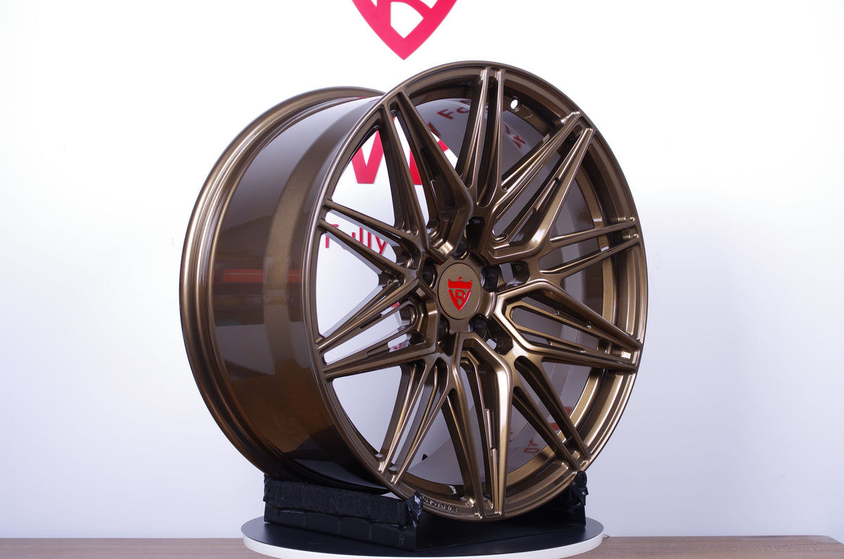 Tesla Model Y 20-Inch Gloss Bronze Custom Forged Wheels: RV-MS808