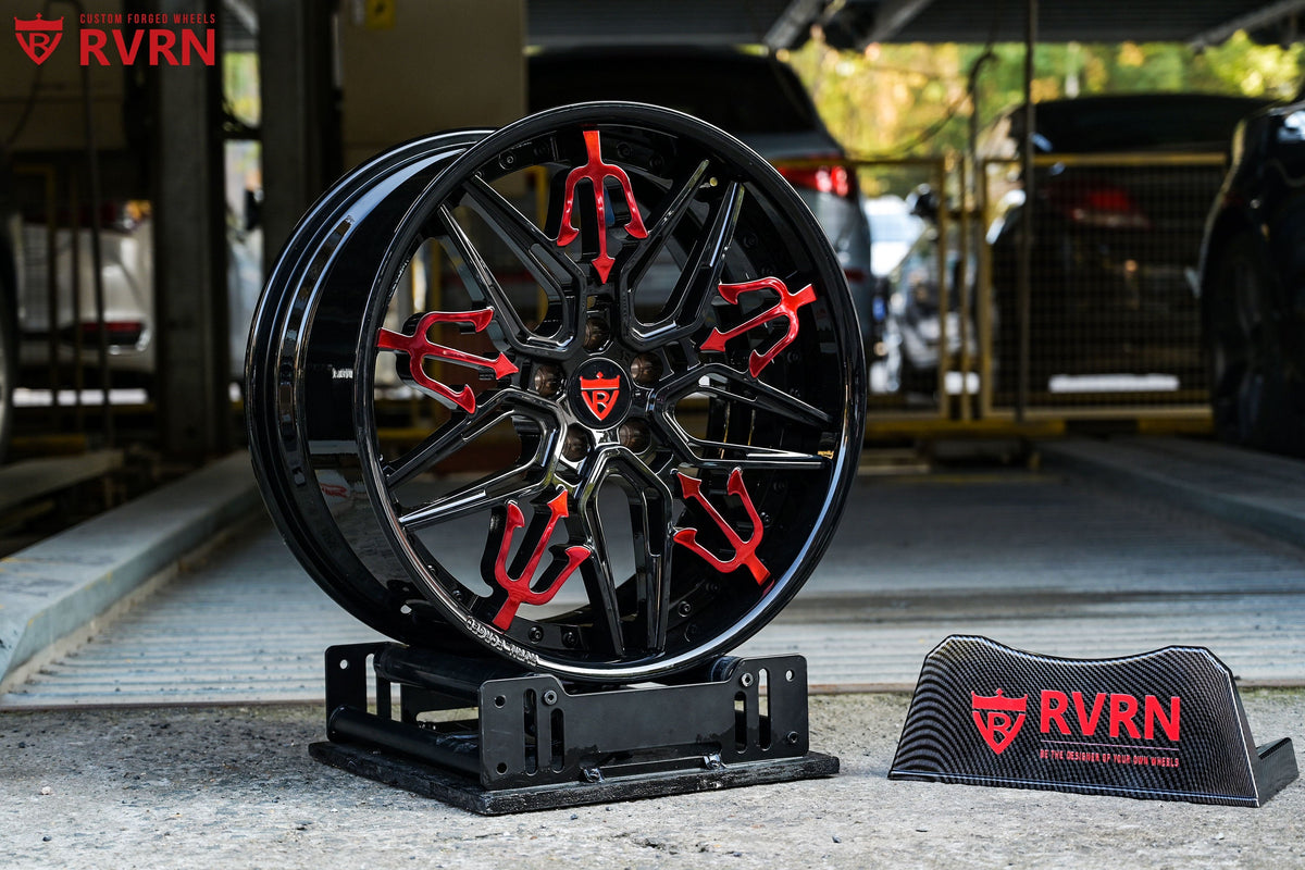 2016 Maserati Ghibli Custom Red & Black Wheels: RM-01