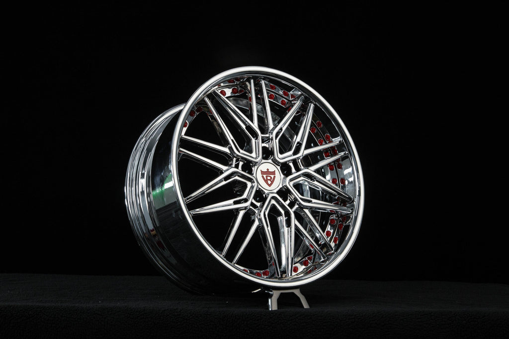 2004 Corvette C5 Custom Deep Dish Chrome Wheels: RV-T081