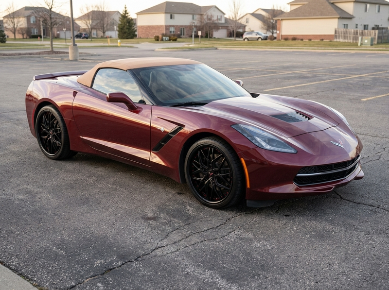 2016 Corvette C7 Z51 on RVRN Forged RV-T081 showcasing stylish RVRN Custom Forged Wheels in a clean vehicle gallery.