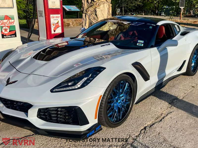 2019 Corvette C7 ZR1 with ZTK Track Package on RVRN Forged RV-T081 showcasing custom forged wheels.