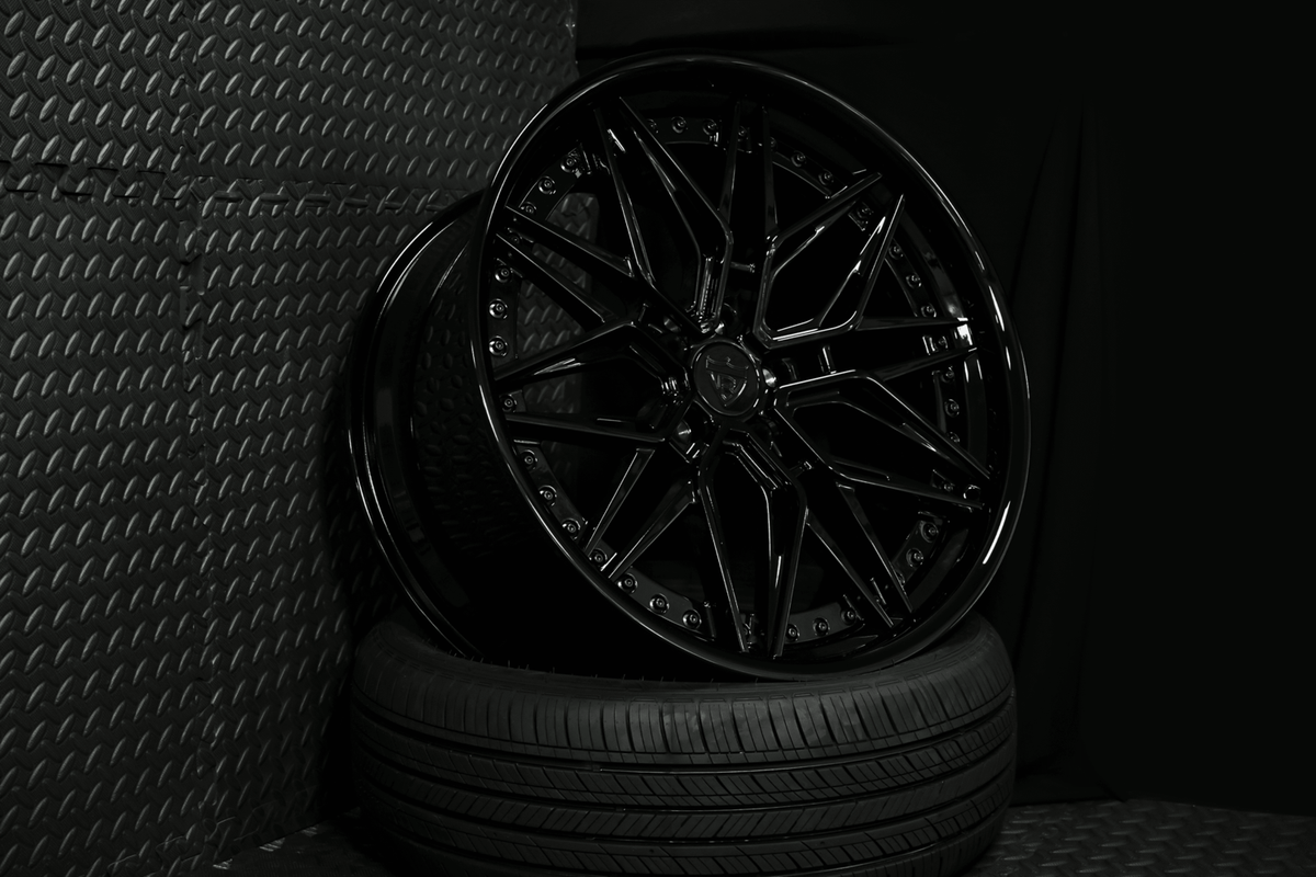 2012 Tesla Model S Custom Concave Black Wheels: RV-T081
