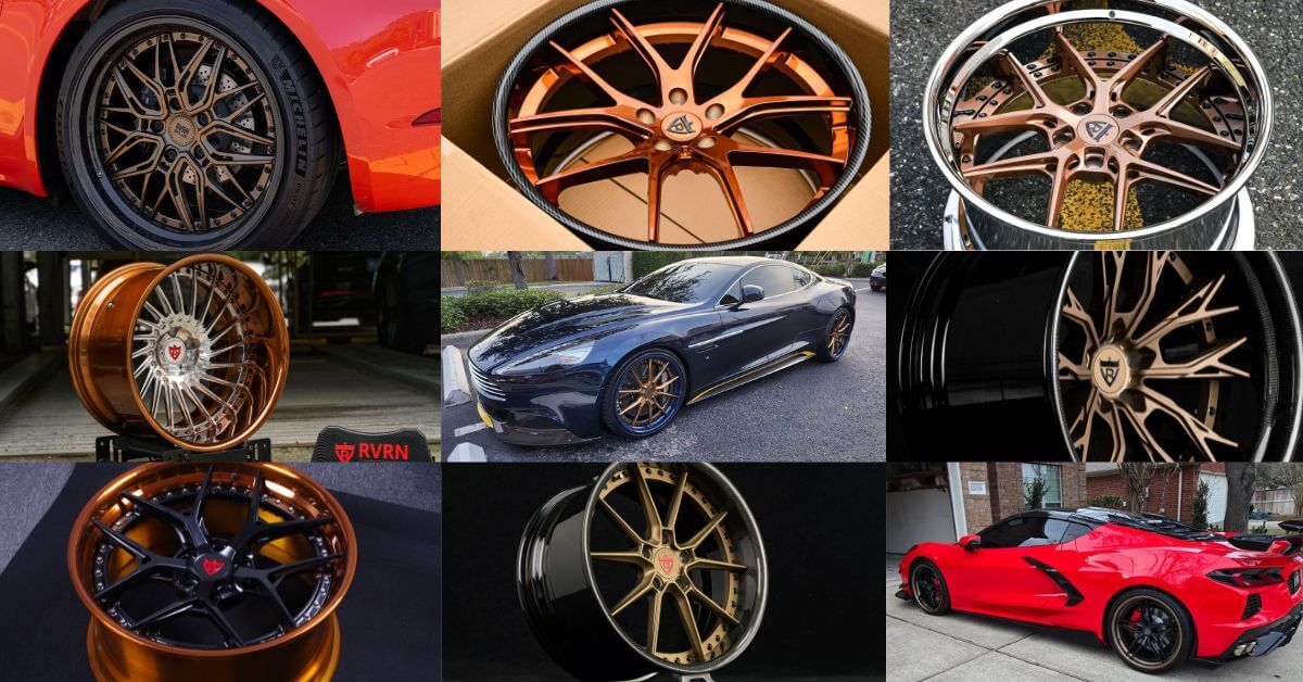 custom bronze wheels for cars and trucks-RVRN custom forged monoblock, multi-piece wheels series