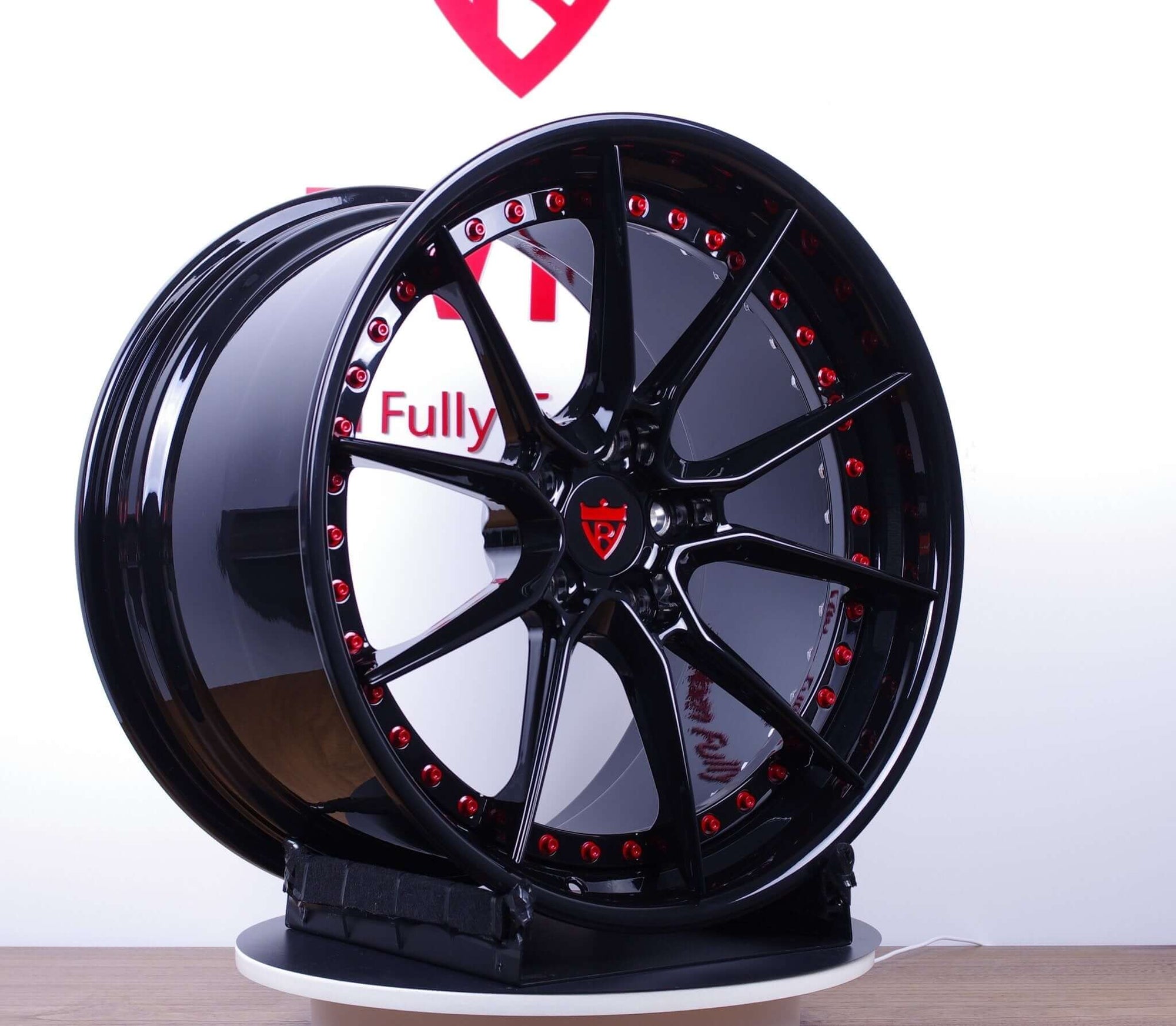 Corvette Custom Forged 2-Piece Black Wheels - RVRN WHEELS- RV-DB082 