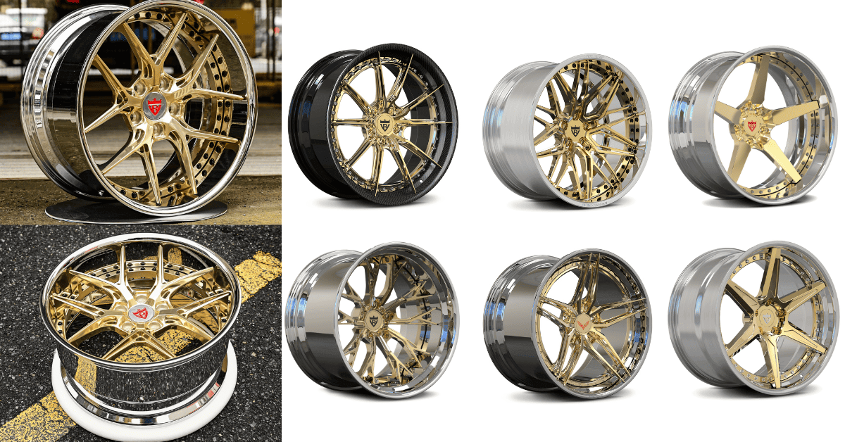Gold Wheels Series -Custom Forged Monoblock & 2-Piece Rims
