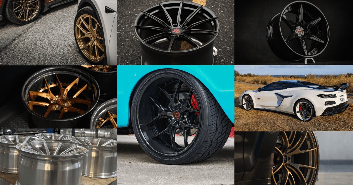 Concave rims in 20inch, 21inch size, RVRN custom forged monoblock, 2-piece wheels series 