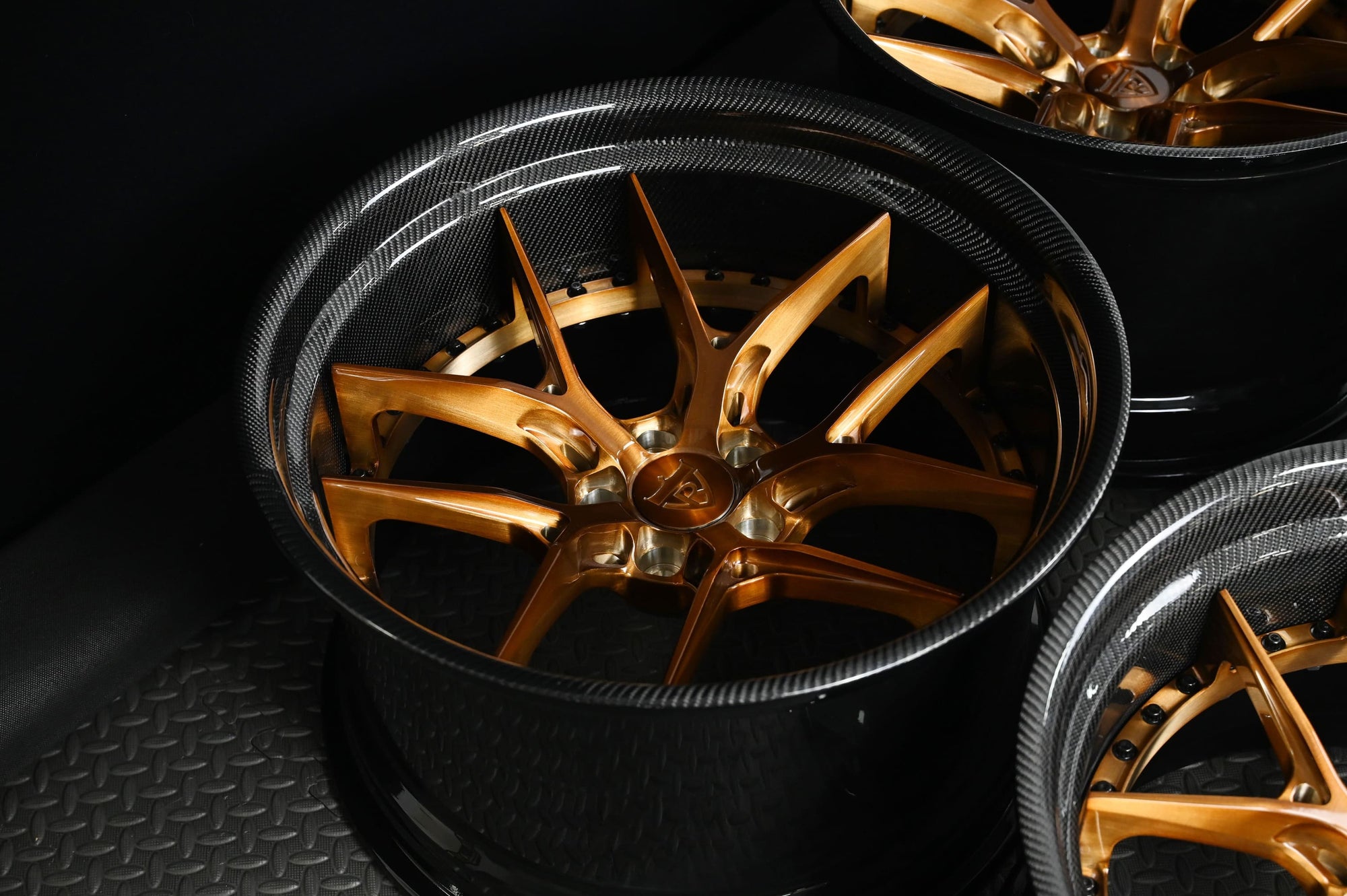 Custom Deep Dish Y-Spoke Wheels-Carbon Fiber custom rims for BMW m4-deep concave-rvrn forged