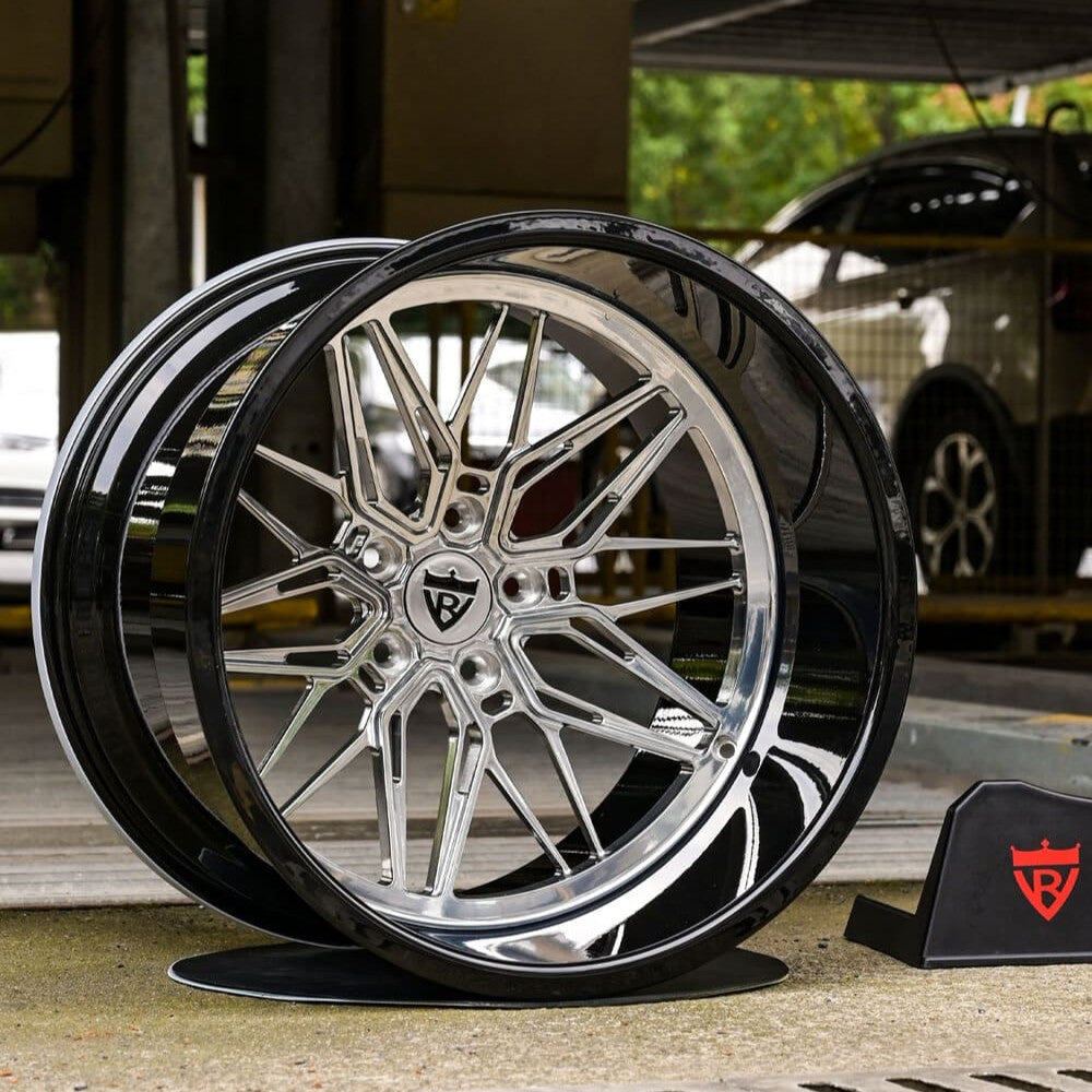 1951 chevy truck Custom Deep Dish Polished Aluminum Forged Wheels: RV-T081