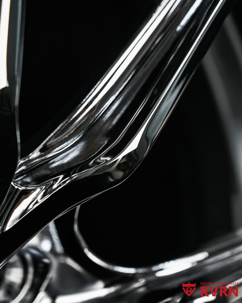Forged chrome 22 inch wheels on custom 1958 Chevy Apache