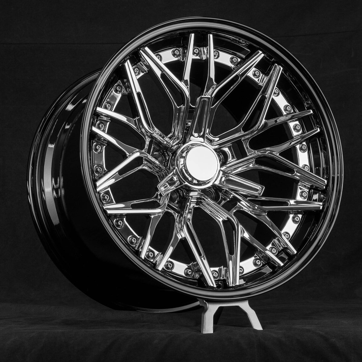 1963 Chevelle Custom Concave Chrome Forged Wheels: RV-C081