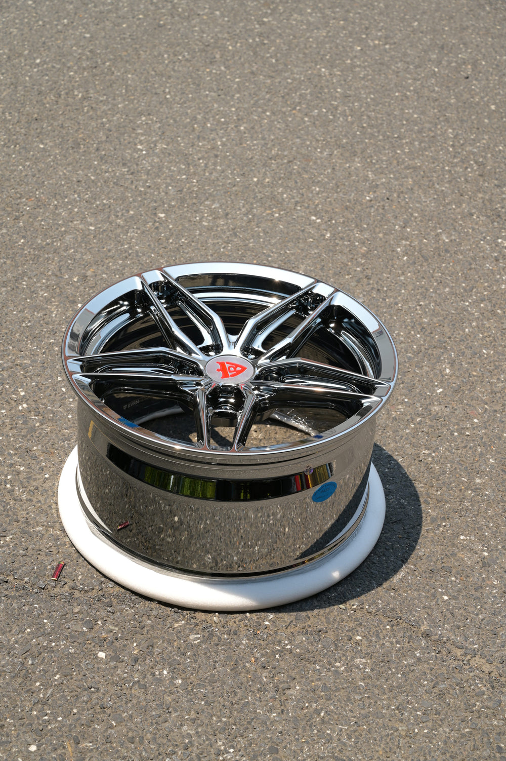 Polished 5 spoke wheel design – RVRN MP03 for C2 Corvette