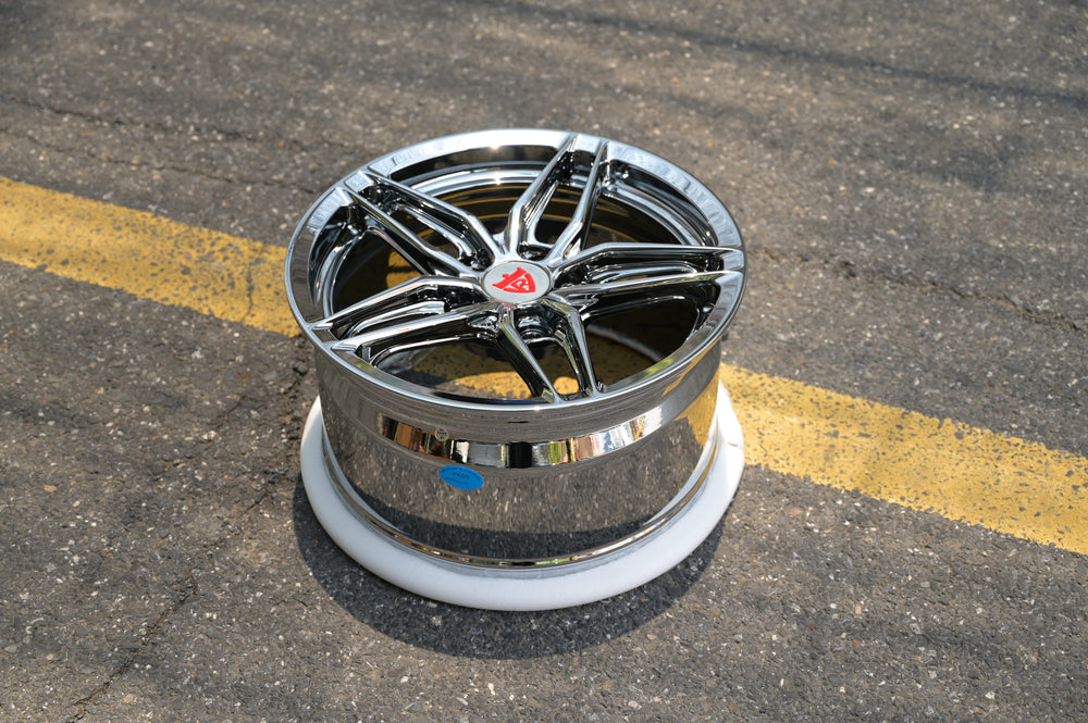 17-inch forged wheels for C2 Corvette restomod – side view