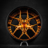 67 chevy camao custom deep concave lip wheels-rvrn forged rv-dr08d series with dark gold face and black barrel 