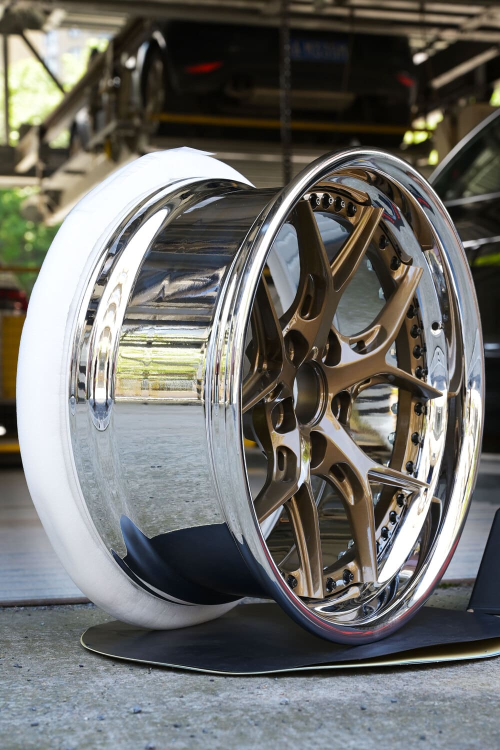 	Two-piece forged wheels designed for 1968 Camaro