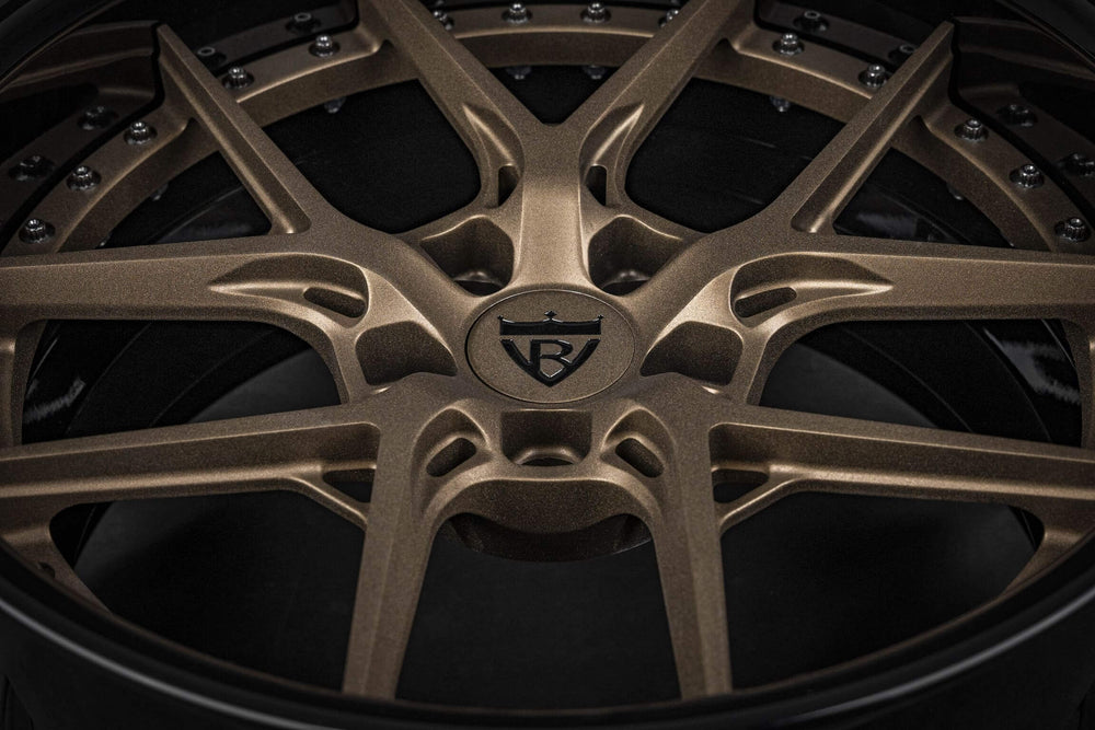 1969 Chevelle matte bronze front wheel, deep dish custom forged design