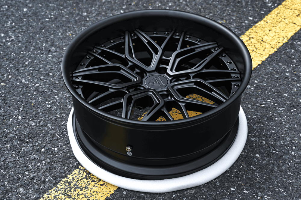  Close-up of RV-T081 forged wheel detailing for 1969 Chevy C10