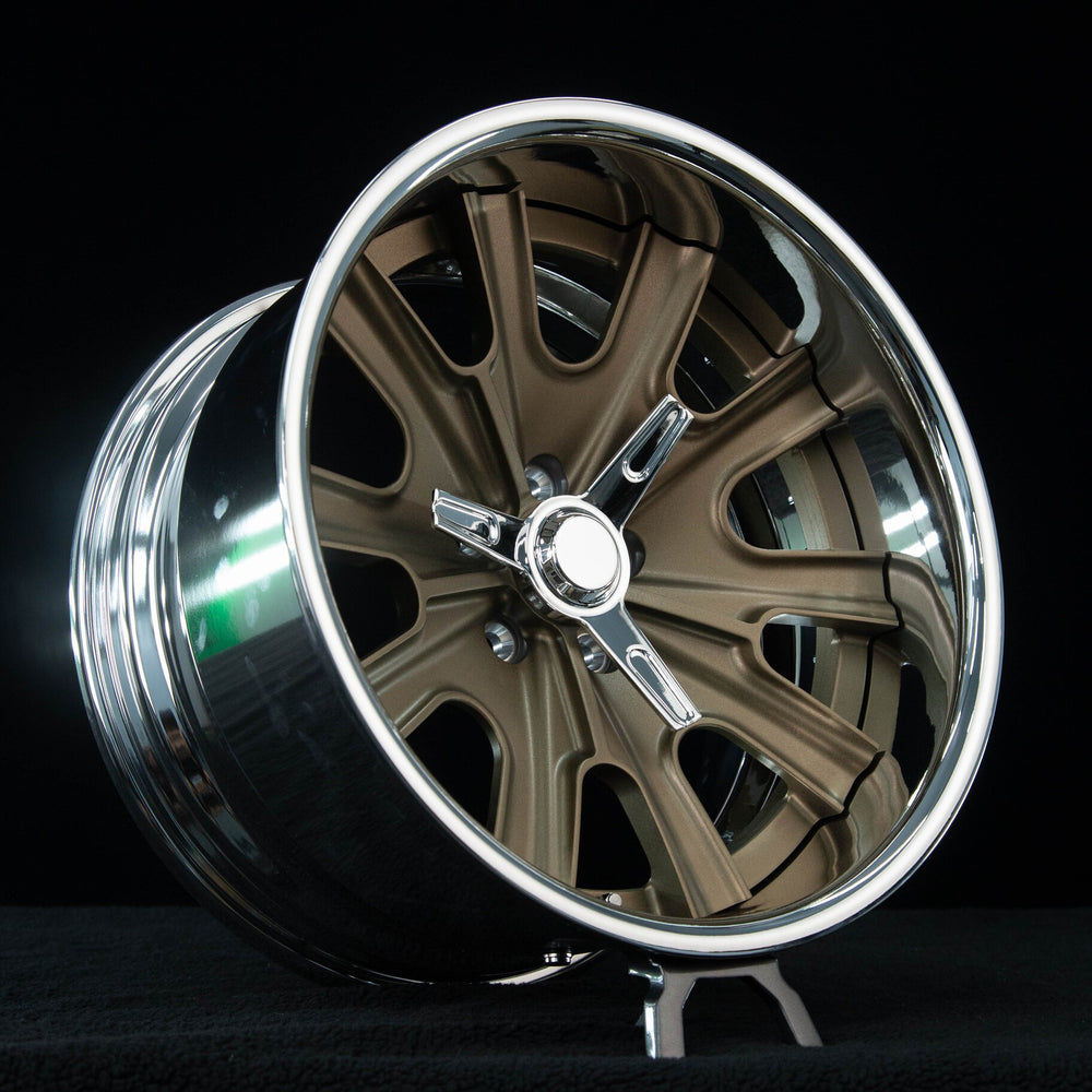 1969 Ford Mustang RV-DF67 custom chrome rims front view