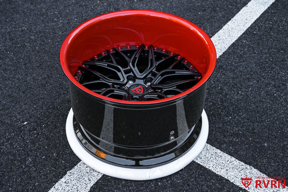 1970 Ford Mustang Fastback widebody fitted with RVRN RV-T081 deep dish forged wheels in 18x11 front and 19x12.5 rear, custom built to customer specifications