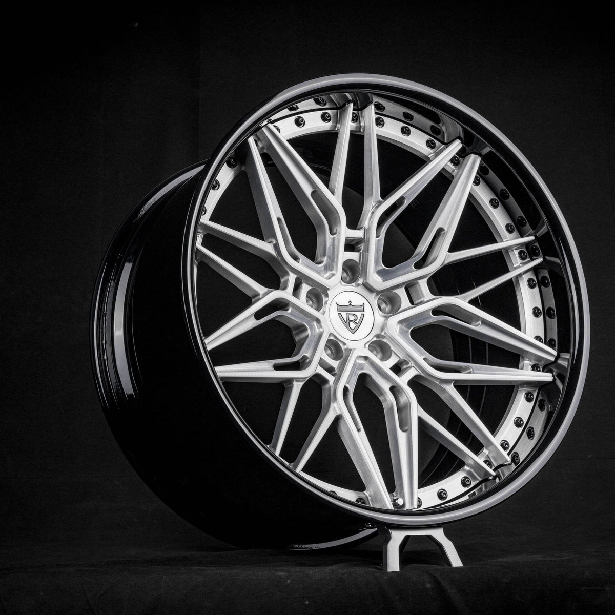 1980 Buick Regal Custom Deep Dish Brushed Aluminum Forged Wheels: RV-T081