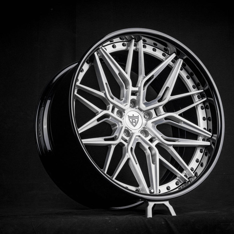 1980 Buick Regal Custom Deep Dish Brushed Aluminum Forged Wheels: RV-T081