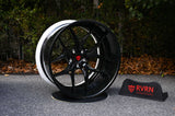 Chevy C10 Custom Aftermarket Wheels-Gloss Black Deep Dish Concave Forged Rims-RVRN Forged RV-DR08D Series