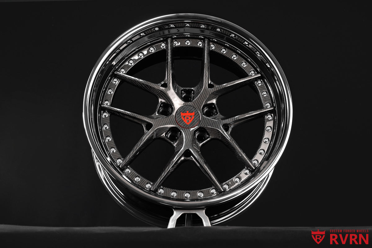 1986 Chevy C10 Carbon Wrapped & Chrome Wheels: RV-DR08D