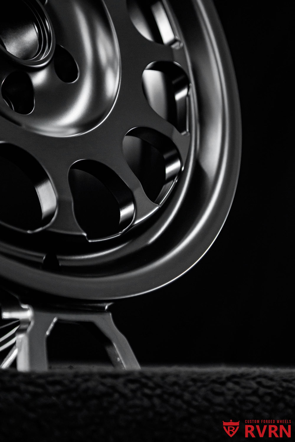 2006 Honda Pilot with custom RVRN forged wheels in an all-matte-black finish, 17x8 +38MM