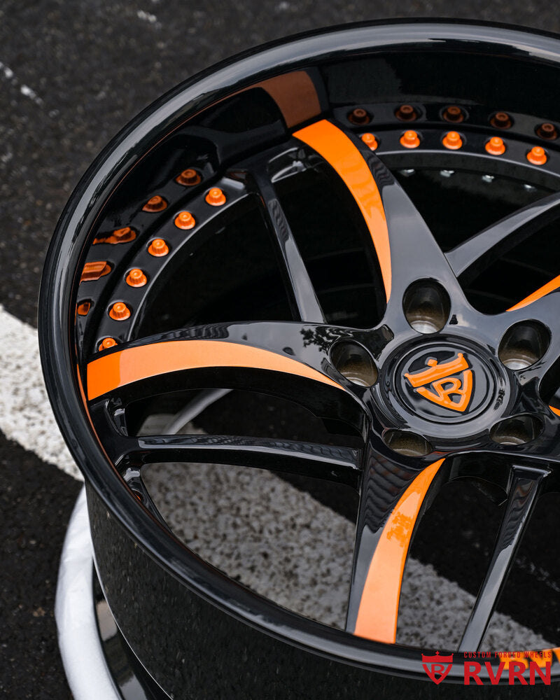 Deep concave design of RVRN RV-DC36D two-piece forged wheel