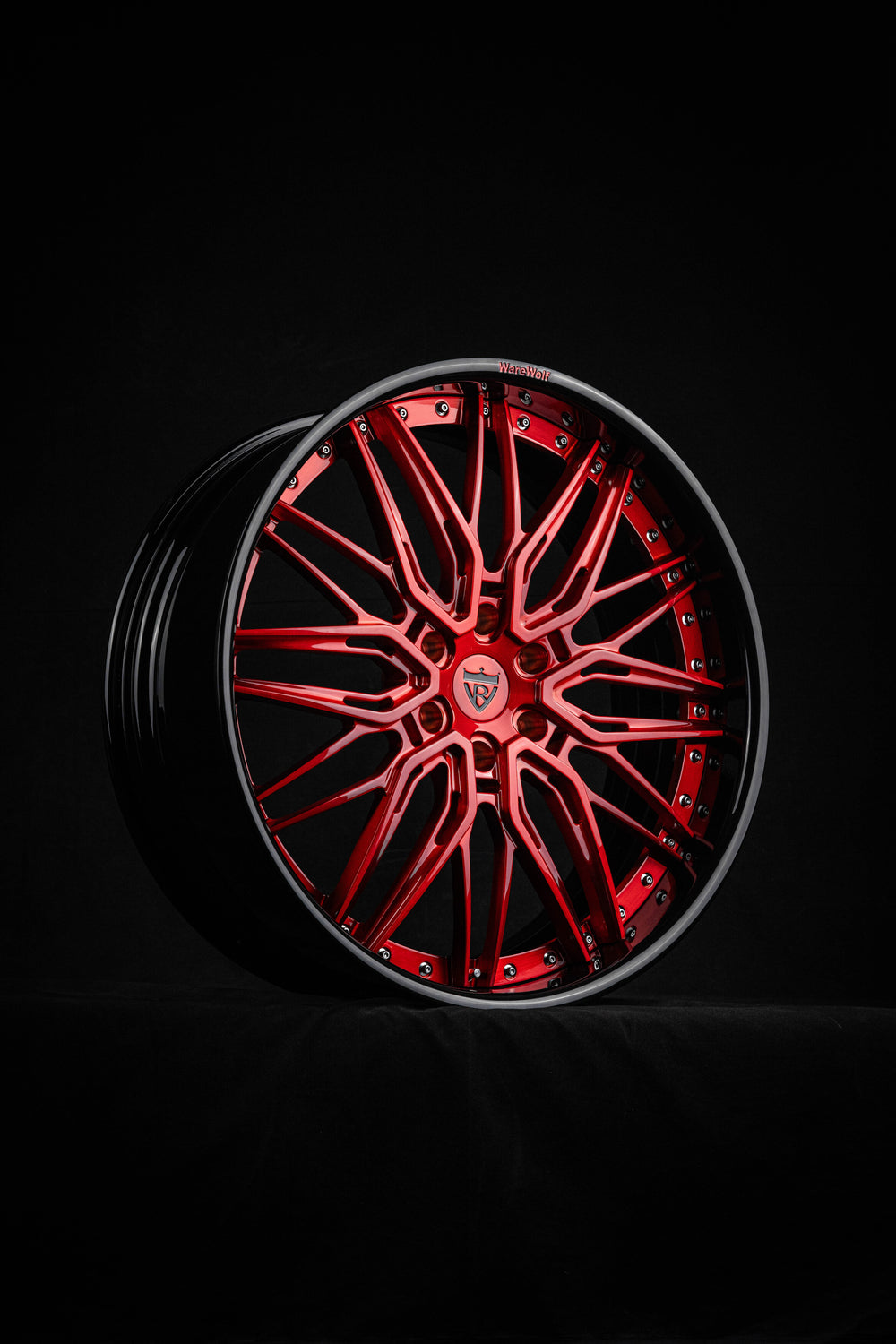 Deep dish design on custom 24x9.5 wheels for Chevy Tahoe