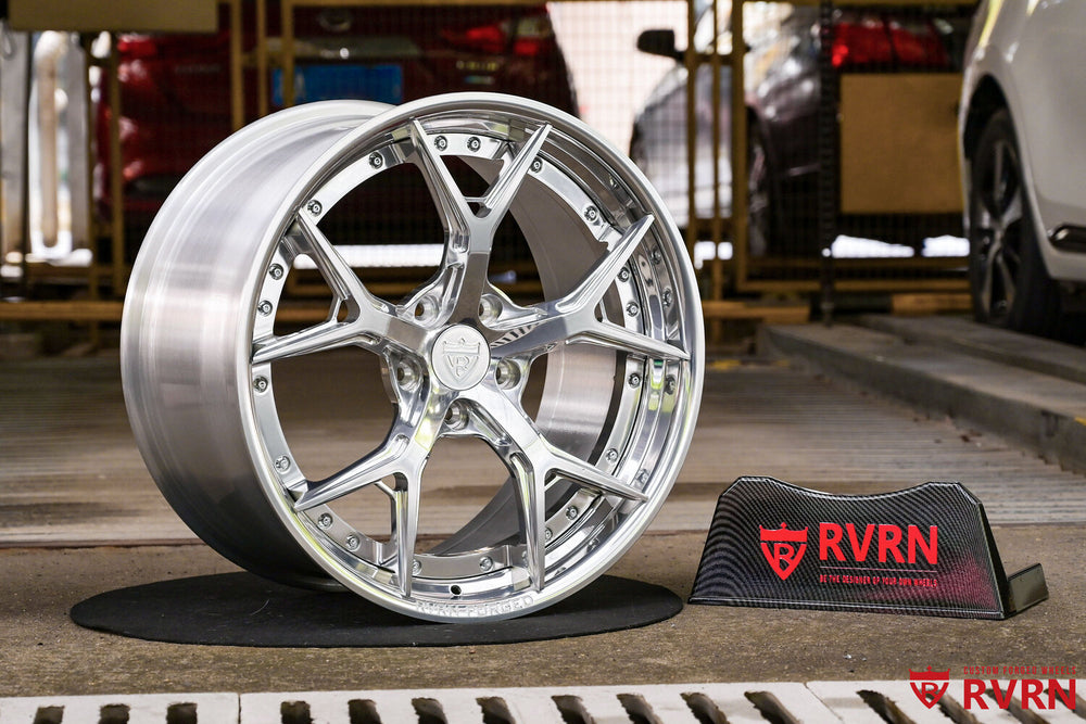 C6 Corvette custom wheels 19x9.5 front, 20x11 rear forged side profile