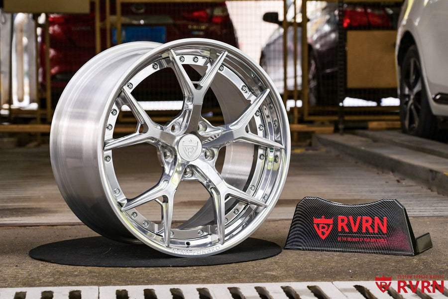 2007 Corvette C6 Custom Polished Aluminum Forged Wheels: RV-DC69