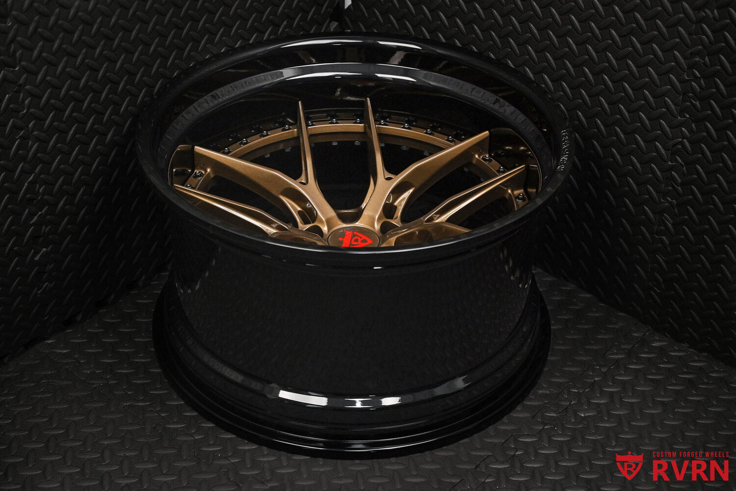 Custom Forged 2-Piece Pink & Black Deep Lip Wheels: RV-DR08D