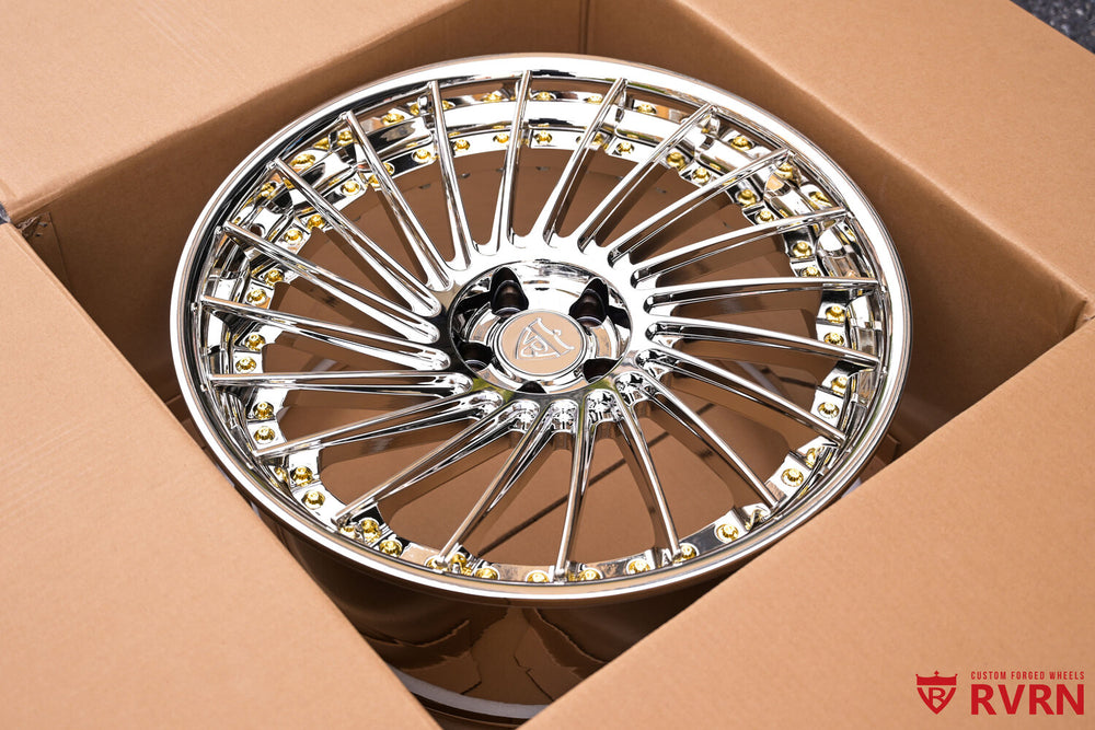 Mercedes Benz CL600 custom aftermarket deep dish wheel profile