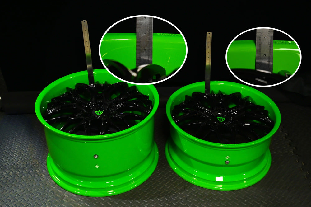 2007 Lamborghini Gallardo Spyder on RVRN RV-T081 custom forged wheels in black green - 09