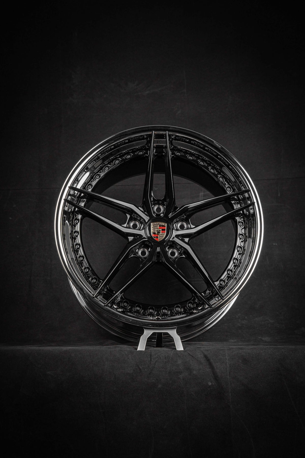 2008 Porsche 911 Turbo Custom 5 Spoke Chrome Wheels: RV-DP03