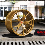 2010 Ferrari California custom forged wheel RV-MF02 front view 20x8