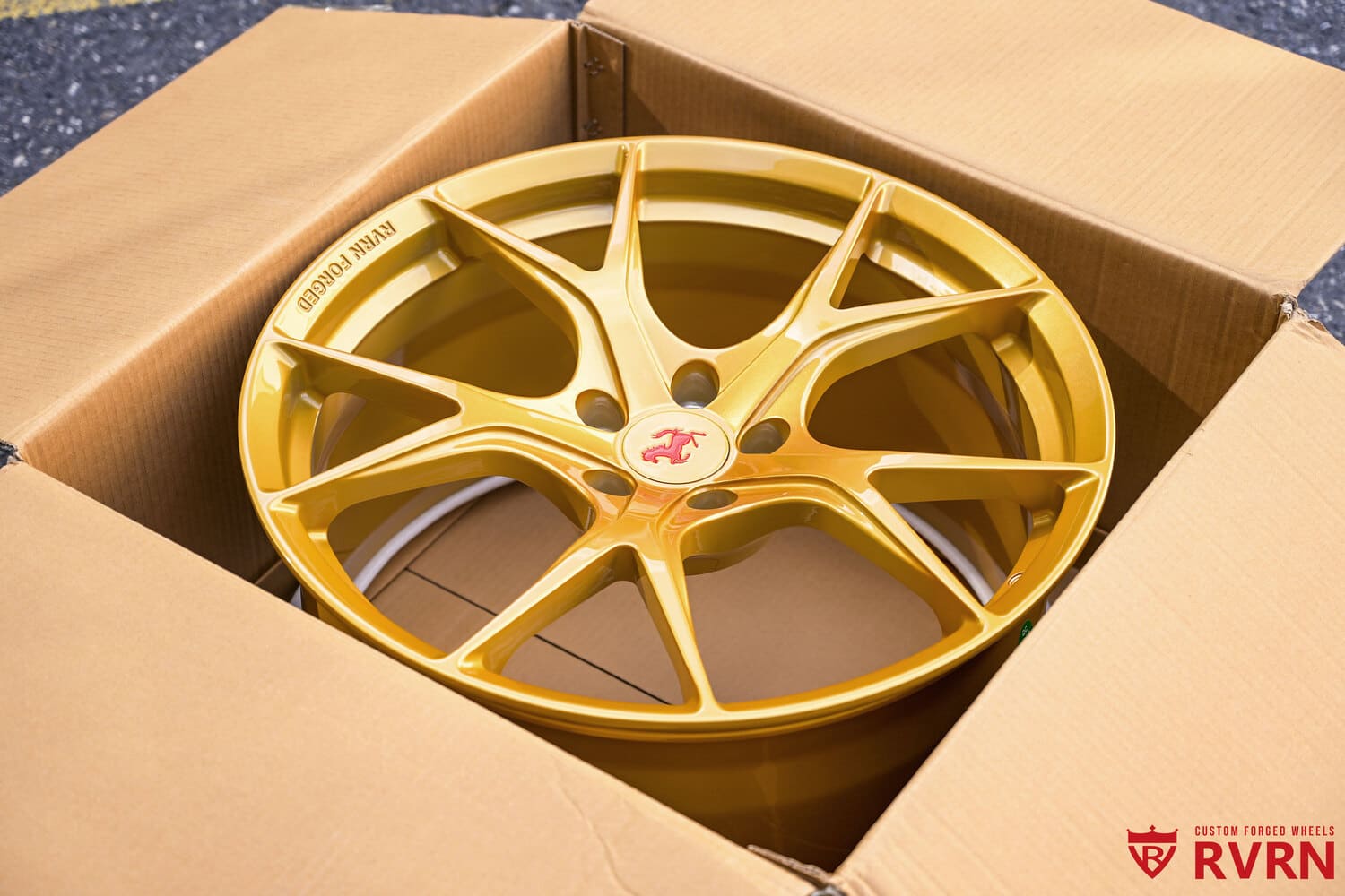 	2010 Ferrari California with forged RV-MF02 1-piece wheels (mock-up)