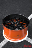 Custom 2011 Bentley Continental GT forged wheels 22x13 rear deep dish setup with gloss black spokes