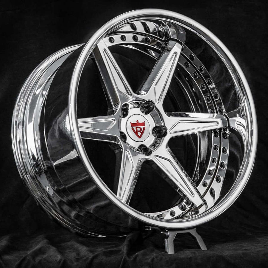 2011 Nissan 370Z Custom Chrome Forged Wheels: RV-DC19