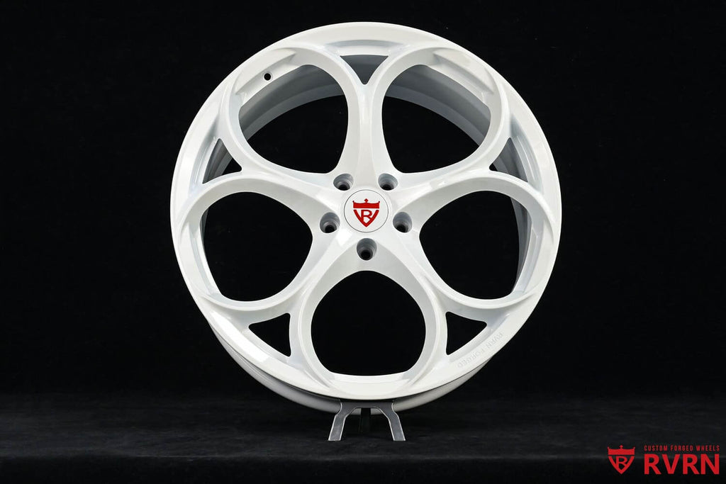 2012 BMW 650i Convertible Custom 22” White Forged Wheels – RVRN WHEELS
