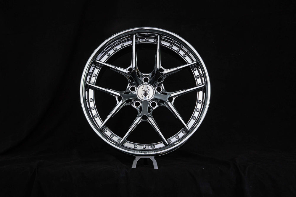 Custom fitment RV-DR08D deep dish wheels on 2012 Chevy Camaro SS