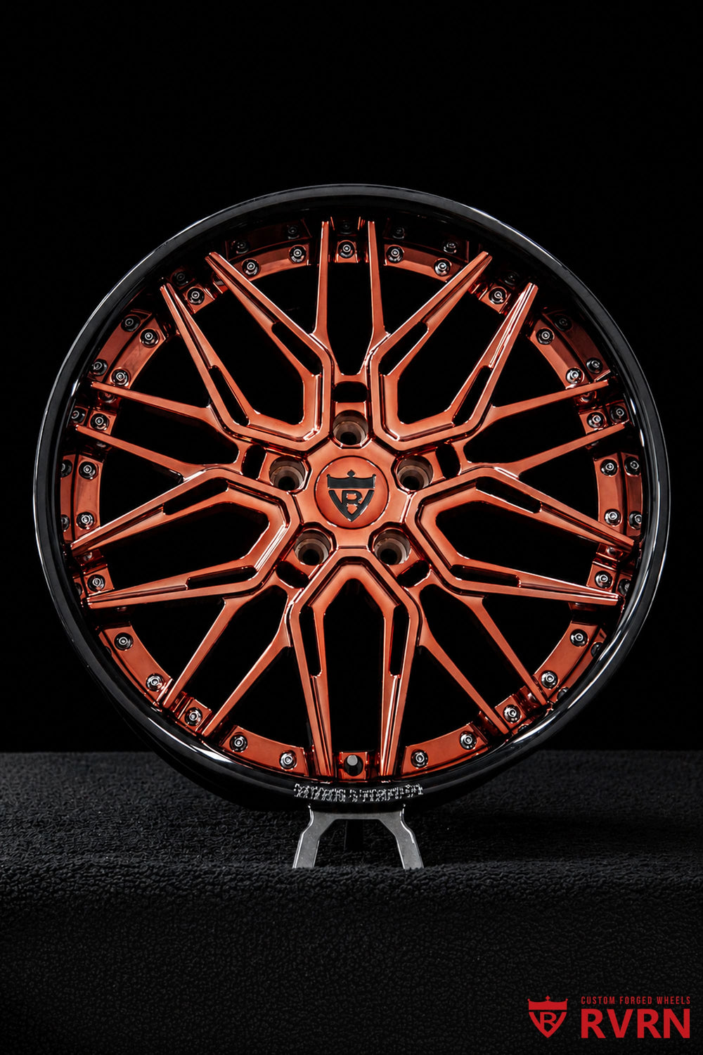 RV-T081 custom SS Camaro wheels engineered for OEM brake clearance with vehicle-specific forged wheel fitment.