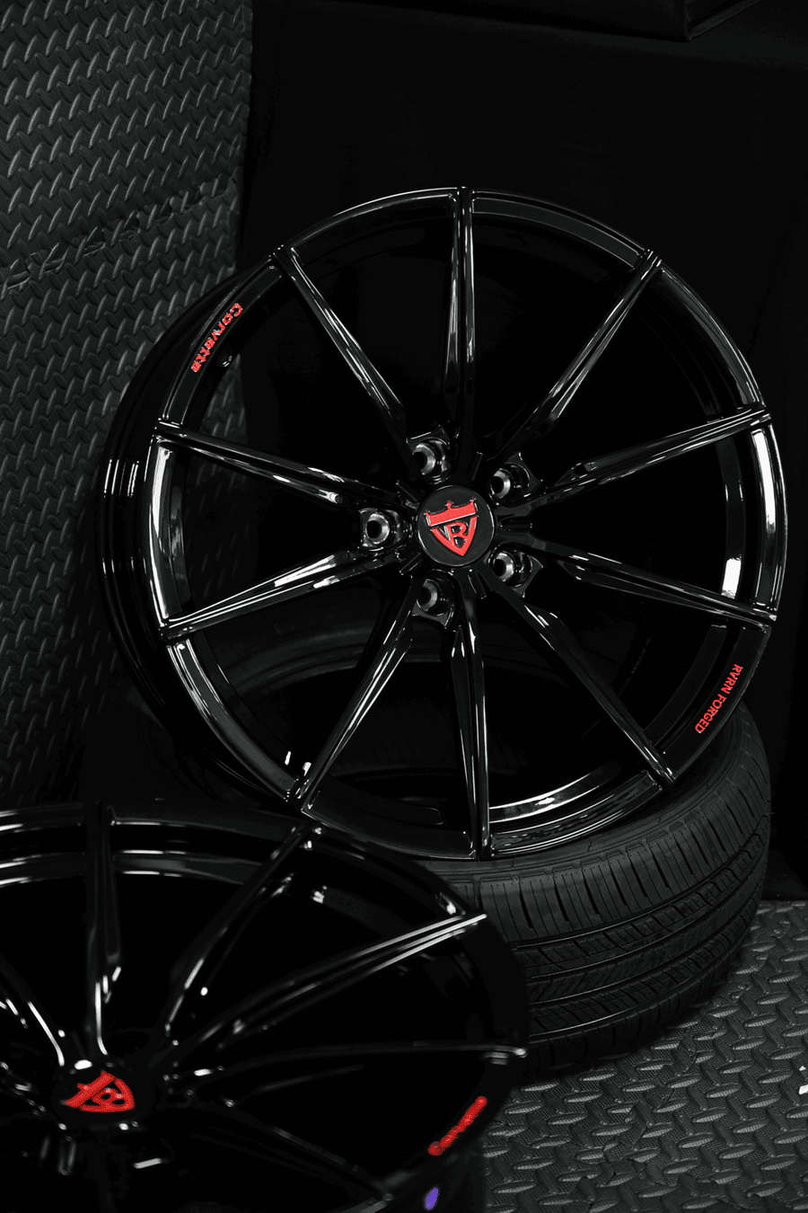 2013 Corvette C6 Z06 Custom Concave Black Forged Wheels: RV-MJ02