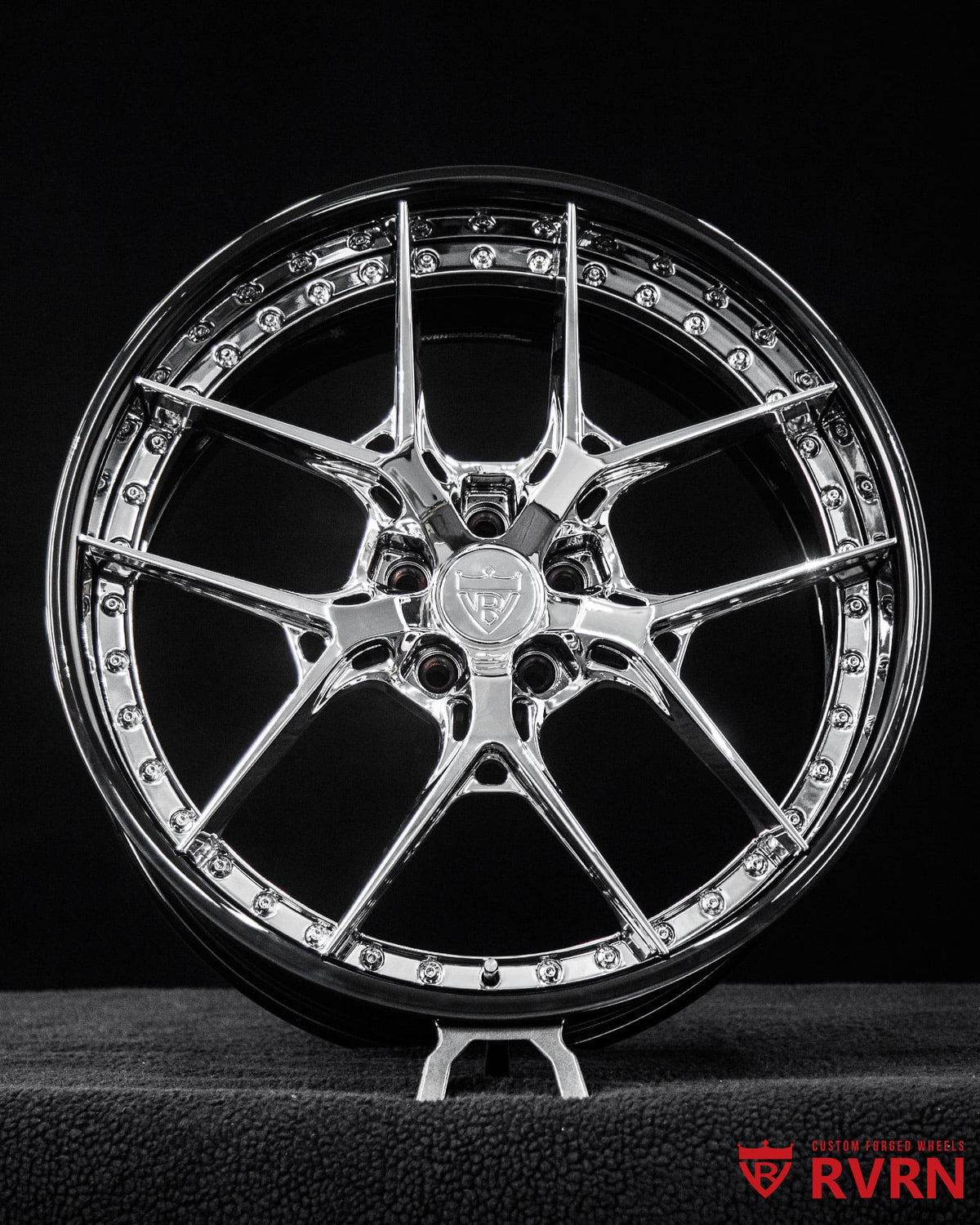 2013 Mercedes S550 Chrome & Black Wheels: RV-DR08