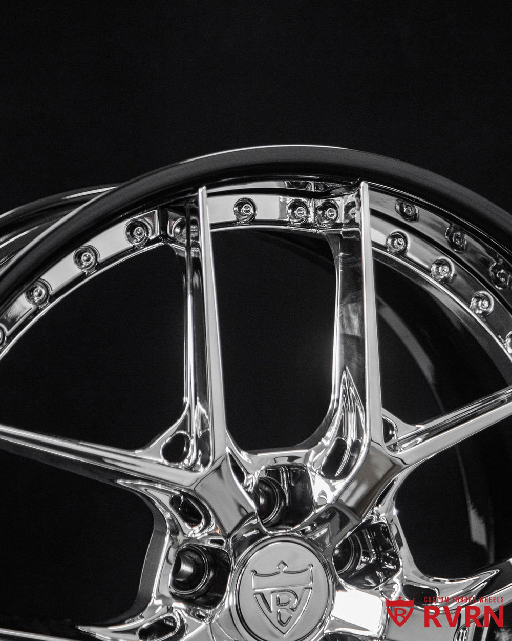 Staggered 21x9.5 and 21x10.5 RV-DR08 wheels fitted on 2013 Mercedes S550.